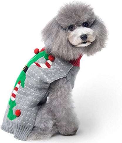 Festive Ugly Christmas Dog Sweaters - Cozy Winter Knitwear for Your Furry Friend!