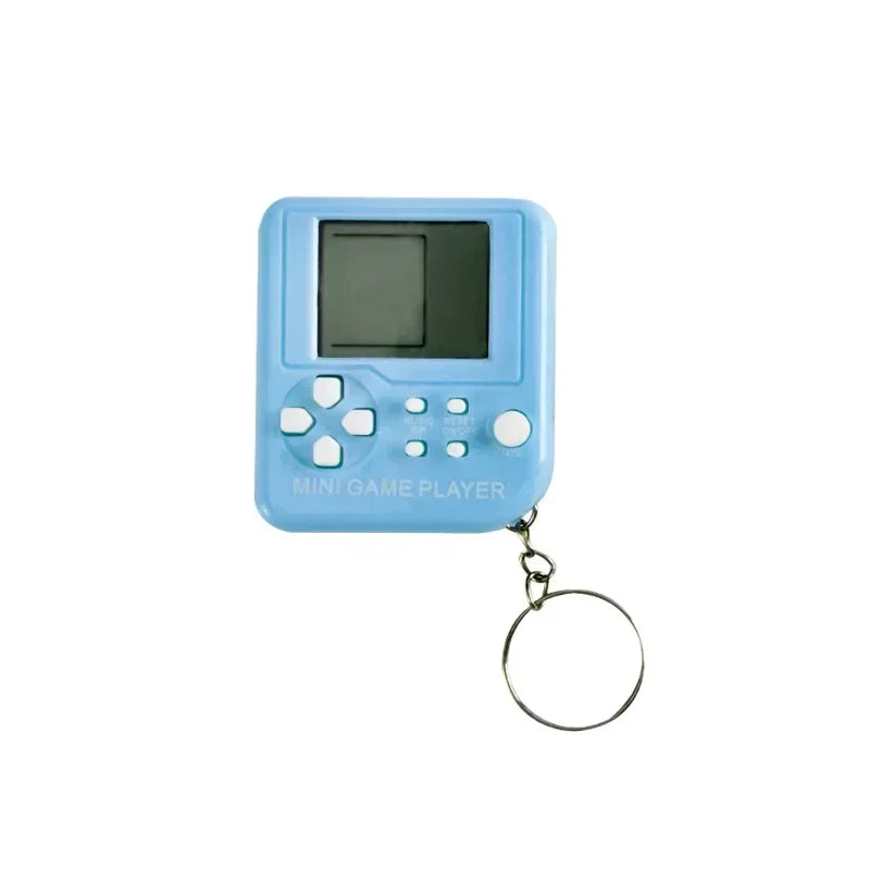Portable Mini Classic Pocket Keychain Ring anti Lost Retro Nostalgic Video Handheld Game Console Machine Kids Toys Gaming Player