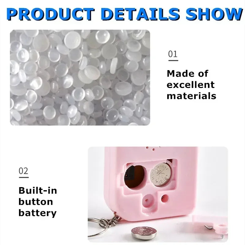 Portable Mini Classic Pocket Keychain Ring anti Lost Retro Nostalgic Video Handheld Game Console Machine Kids Toys Gaming Player