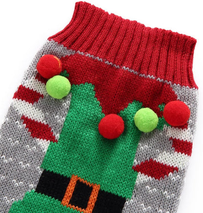 Festive Ugly Christmas Dog Sweaters - Cozy Winter Knitwear for Your Furry Friend!